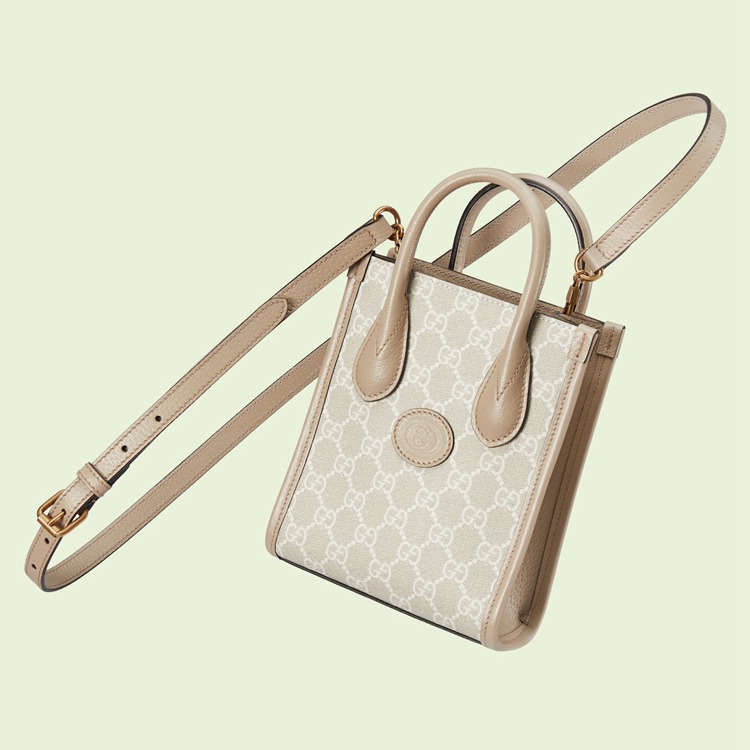 671623.UULBT.9683.006.100.0000.Light Mini tote bag with Interlocking G
